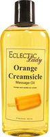 Orange Creamsicle Massage Oil, 8 oz, With Sweet Almond Oil and Organic Jojoba Oil, Preservative Free