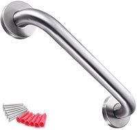 12-Inch Shower Grab Bar Stainless Steel Shower Handle Bathroom Balance Bar Safety Hand Rail Support Bath Handle,Bright Stainless Steel