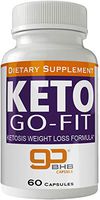 Keto Go Fit Pills Advance Weight Loss Diet Go-Fit 800 MG BHB Capsules Ketones BHB Ketogenic Supplement, Help Your Body Enter Ketosis More Quickly
