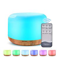 ZOESON Essential Oil Diffuser Humidifier-7 Color Changing LED Lamps, Adjustable Mist Mode,Auto Off Aroma Diffuser for Bedroom/Office/Trip (300ML)
