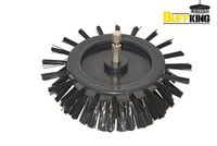 BuffKing Multi Cleaning Drill Brush Cyclone - 6.5 Inches (Black-Hard bristles) for Floor Tiles, Swimming Pools,Water Tanks, Industrial Kitchen, Oily Surface, Muddy Surface, Heavy Plastics, Car Tyre