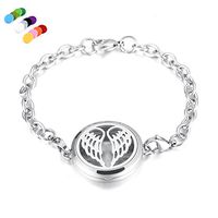 constantlife Hypoallergenic Essential Oil Diffuser Locket Bracelet -Stainless Steel Aromatherapy Scent Jewelry (Star)