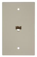 Leviton 40280-T Standard Telephone Wall Jack, Light Almond