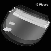 10 Pieces All Face Style Shield Transparent Protective Face Cover Reusable Anti Fog Cover Adjustable Safety Face Cover for Men Women Daily Life Use