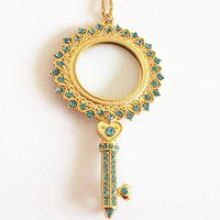 Sweater Chain Necklace Magnifier Portable Pendant Reading Magnifier Exquisite Gift for Women 5X 35mm LIXFDJ Vision Assisted Magnification