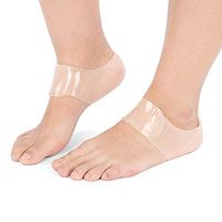 TMISHION Heel Support, Silicone Heel Sleeves, Silicone Gel Heel Protection Coats with Gel Support - Damping Damping, Heel moisturizing, Anti-Drying and Peeling White