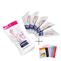 XIHAA Female Portable Urination Device, Disposable Urinal Funnel for Women, Perfect for Traffic Jam, Travel, Outdoor Activities, Camping, Hiking(10Pcs+4Pcs Emergency Urine Bag)