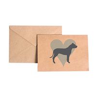 Pitbull Blue Heart Stationery Note Card Set