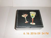 Cocktail Hour 20 Blank Note Cards & Envelopes in a Keepsake Box