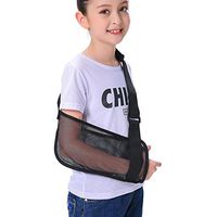 Kids Mesh Arm Shoulder Sling Great Shower Bath Sling Used After Rotator Cuff Shoulder Surgery Arm Brace Support for Kids and Children, Black