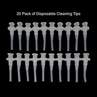 [20 Pack] Waxtractor Earwax Removal Disposable Cleaning Tips - for Ear Irrigation and Cleaning, Bag of 20 Tips