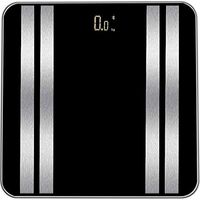 LCTCBZ Bluetooth Body Fat Scale, Smart Wireless Digital Bathroom Weight Scale with APP and Body Composition Monitor, Accurate Health Indicators, BMI, BMR, Muscle (Color : Black)