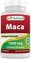 Best Naturals Gelatinized Maca 1000mg per Tablet (Non-GMO), Supports Reproductive Health, Mood, Hormonal Balance, Cardiovascular Health & Immune Health*, 120 Count