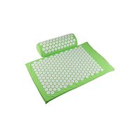 Acupressure Massage Mat Massager Cushion Mat Shakti Relieve Acupressure Mat Body Pain Acupuncture Spike for Yoga Mat with Pillow,M8 Set Green