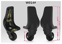 Ownstyle One Pair Spinner Wheels Replacement Luggage Wheels Universal Wheel Supply Repair Suitcase Universal Wheels (W014)