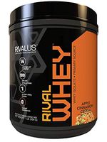 Rivalus Rivalwhey – Apple Cinnamon Cereal 1lb   - 100% Whey Protein, Whey Protein Isolate Primary Source, Clean Nutritional Profile, BCAAs, No Banned Substances, Made in USA
