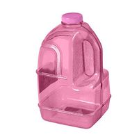 GEO 1 Gallon (128oz) BPA Free Reusable Leak-Proof Drinking Water Bottle Jug w/48mm Screw Cap (Pink)
