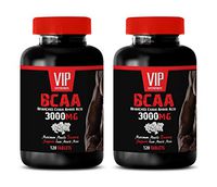 Muscle Growth Products - BCAA - BRANCHED Chain Amino Acid 3000 MG - bcaa Amino acids Workout - 2 Bottles 240 Tablets
