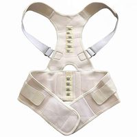 Magnetic Posture Corrector Adult Back Brace Corset Adjustable Shoulder Lumbar Chest Supports Belts for Men Women Sitting