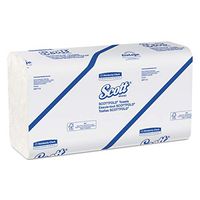 Scott 01980 SCOTTFOLD Paper Towels, 9 2/5 x 12 2/5, White, 175 Towels per Pack (Case of 25 Packs)
