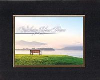 Wishing You Peace 8 x 10 Inches Biblical/Religious Verses set in Double Beveled Matting (Black on Gold) - A Timeless and Priceless Poetry Keepsake Collection