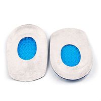 Gel Heel Cups (2 Pair) - Best Shoe Inserts for Heel Spurs - Massaging Cushions Provide Foot Relief - Arch Support & Relieving Sore Plantar Fascia Pain - Shock Absorbing for Running