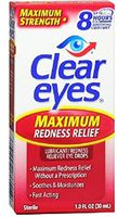 Clear Eyes Maximum Redness Relief Eye Drops 1 oz (Pack of 4)