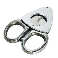 FULUSHOU Cigar Cutting Machine Stainless Steel Scissors Large Size Hole Cigar Scissors