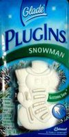 GLADE Plugins SNOWMAN holder & GEL refill Glistening Snow,LIMITED HOLIDAY EDITION