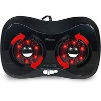 Shiatsu Foot Massager with Heat | Rotating Electric Massage Machine | Portable for Home or Office | Black