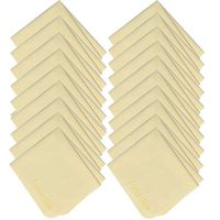 Super Thick and Super Soft Microfiber Glasses Cleaning Cloth 20 Pack 6x7 Inch Eyeglass Cleaning Cloth for Camera Lens and Glasses Lens Glasses Cleaning Phone Screen Cleaning Cloth