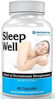 Natural Well Sleep Supplements - Stress Relief Mood Enhancers Remedy Herbal Supplement Capsules