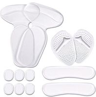 Gel Metatarsal Pads, Ball of Foot Insoles, Back Heel Shoe Cushion Inserts, Heel Snugs, Forefoot Pain Relief Pad for Women