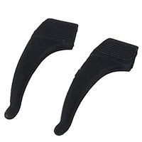 Healifty Eyeglass Ear Grip Hooks Silicone Sunglasses Legs Hooks Anti Slip Eyeglass Accessories 3 Pairs (Black)