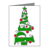 Note Cards (10 Pack) Peace Christmas Tree Ornaments