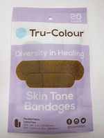 Tru-Colour Skin Tone Adhesive Fabric Bandages Match Your Skin Tone Purple, 20 Bandages