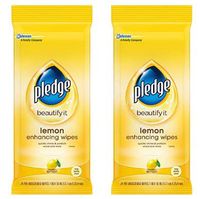 Pledge Lemon Enhancing Wipes 24 ct (Тwo Рack)
