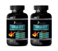 Inflammation Supplements - Omega 3 6 9 with Fish Oil, Flax & Borage - Omega 3 6 9 Bulk Supplements - 2 Bottles 240 Softgels