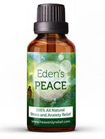 Essential Oil Anxiety Relief Blend – Eden’s Peace – 30 ml of Pure Undiluted Essential Oils for Anxiety and Stress Relief – Comes with Free Lava Stone Diffuser Bracelet!