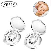 Clipple Anti Snoring Devices,Snoring Solution Silicone Snoring Magnetic Anti Snore Clip Snore Stopper Nose Clip Stop (2pack)