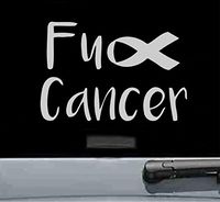 Fk cancer Vinyl Decal Sticker (SILVER)