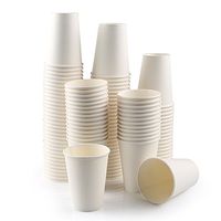 Eslite 12 oz White Paper Hot Cups,120 Count,Disposable Paper Coffee Cups