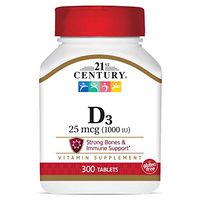 21st Century D 1000 IU Tablets, 300 Count