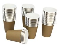 Hot Party Paper Cups, 8 Ounce, 50 Count, Multiple Colors (Brown)