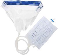 DYBB Incontinence Pants Wearable Urine Bag, Reusable Urinal Urine Collection Bag with 1000ml & 2000ml for Men/Woman & Elder 0103 (Color : Elderly, Size : 2pcs)
