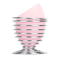 Korlin Makeup Blender Sponge and Holder Set, Latex Free (Silver)