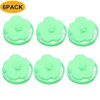 🏚️6 Pcs Floating Pet Fur Catcher Filtering Hair Removal Device Wool Home Cleaning Supplies (Green)