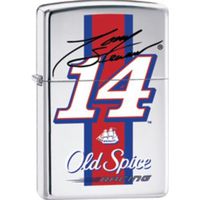 Zippo Tony Stewart Old Spice Racing- High Polish Chrome Lighter