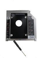 ZXUY Hard Drive SATA 2nd HDD Caddy Tray for Unibody 9.5mm Laptop CD/DVD-ROM Drive Slot (Replacement Only for SSD and HDD)