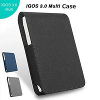 Pouch Bag Case for iqos Multi 3.0 Holder Box for Iqos 3 Multi Flip Wallet Leather Case (Black)